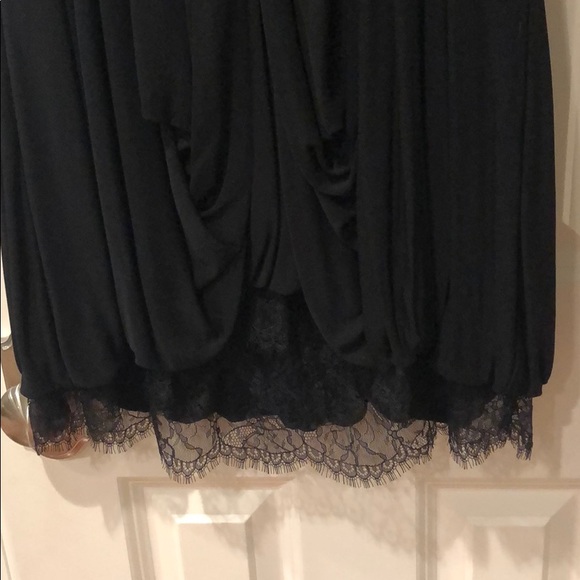 BCBG MaxAzria black strapless cocktail dress - Picture 4 of 6